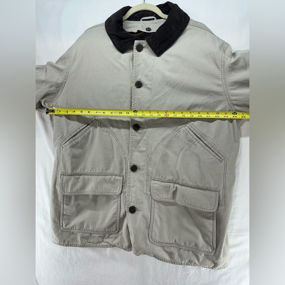 Woolrich Barn Chore Jacket Coat Removable Fleece Lined Tan Khaki Mens XL Spot - Picture 6 of 12